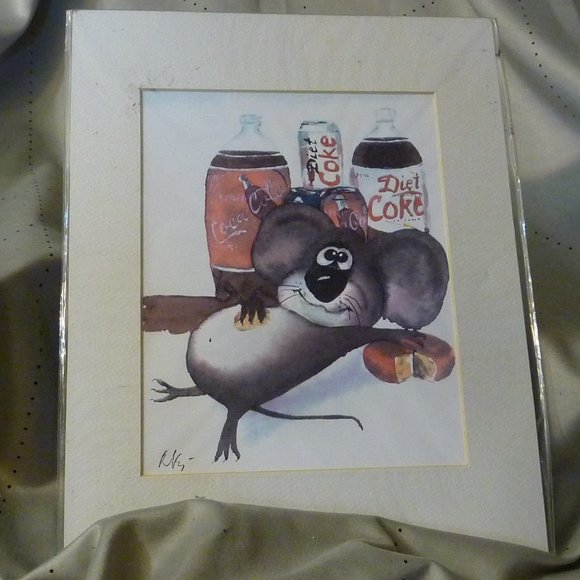 Litho Animals Horse , Hippo , Mouse ,Cow, Cartoons - Picture 5 of 8